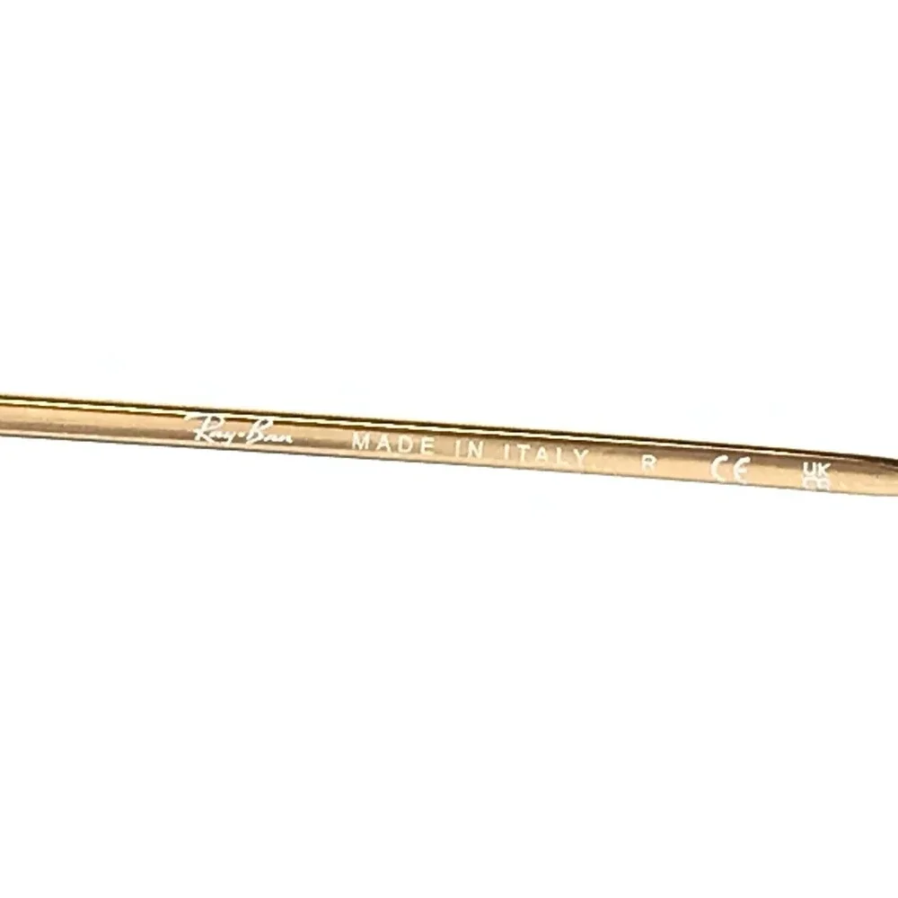 Ray-Ban Eyeglasses Frames RB3548-N 001 Gold Round Full Rim 54-21-145